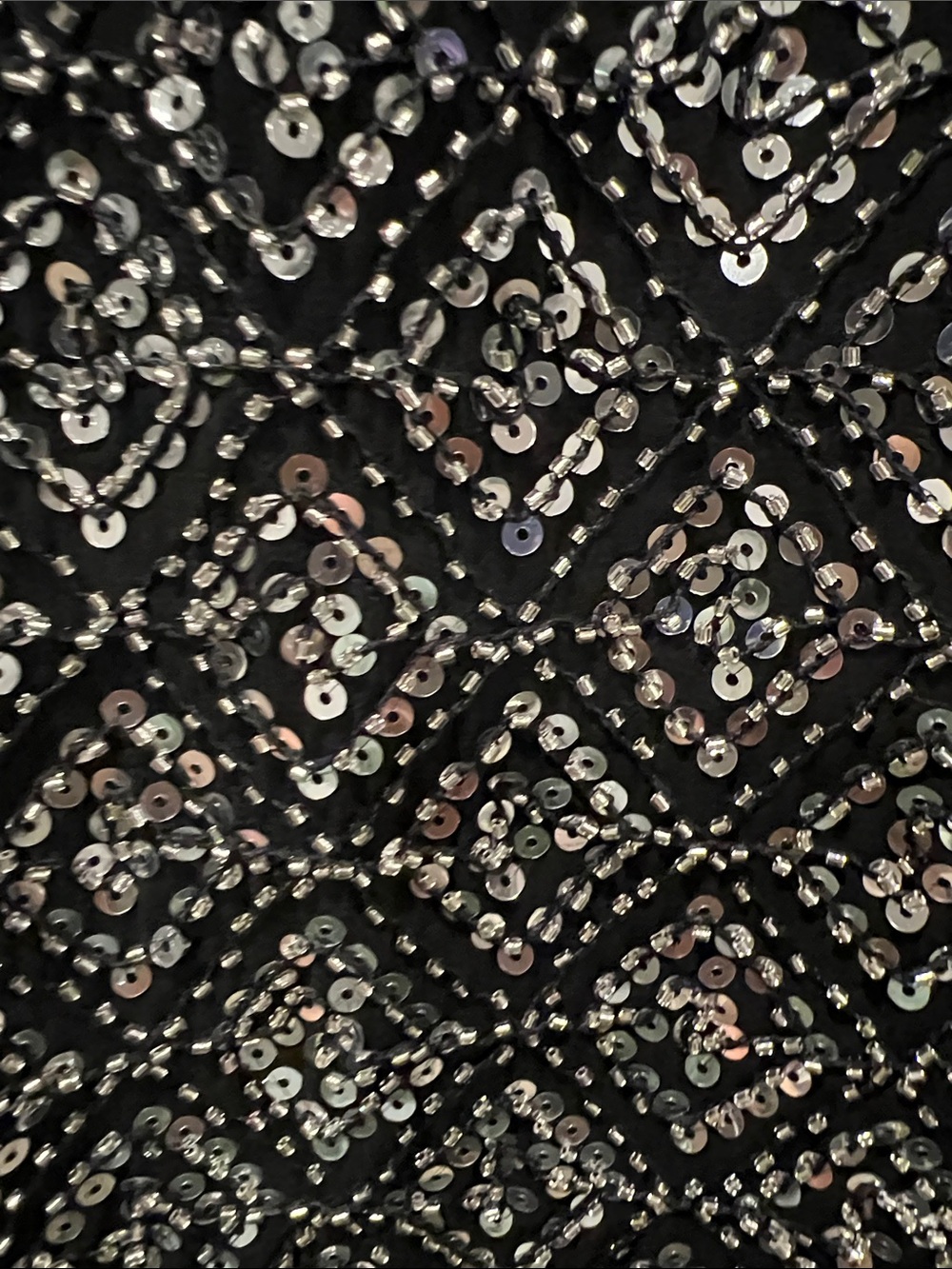 Endless Rose Black Beaded V-Neck Mini Dress - Picture 4 of 6
